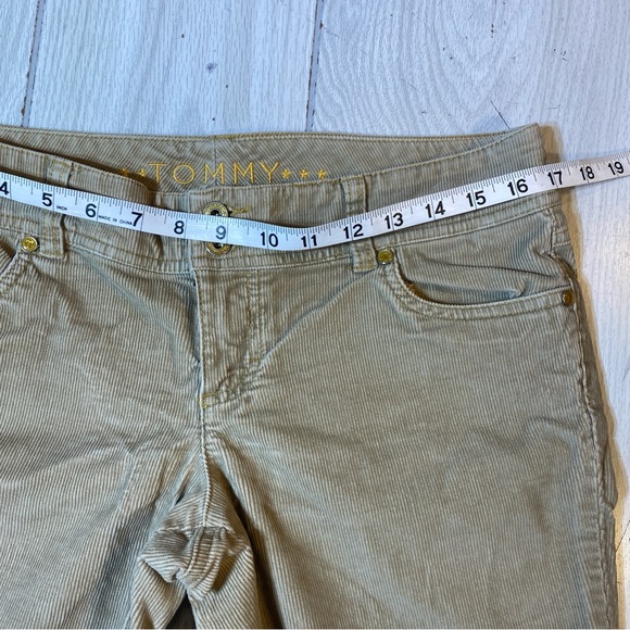 Tommy Hilfiger Low Rise Bootcut Brown Beige Courdory Pants Size 9 - Picture 6 of 11